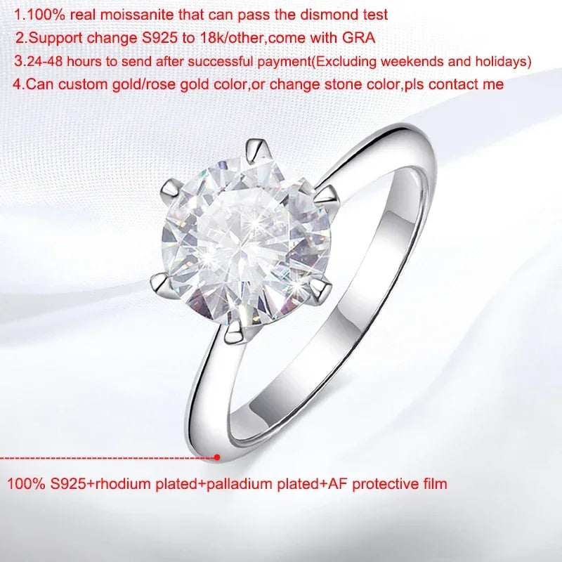 Moissanite Promise Ring